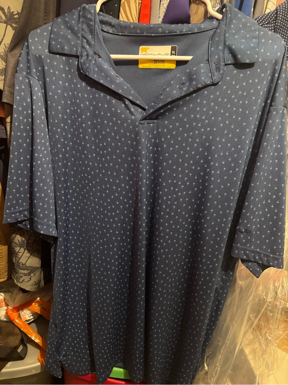 Jack Nicklaus Men's Navy Short-Sleeve Polo Shirt